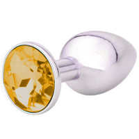 Elegant Gemmed Steel Plug