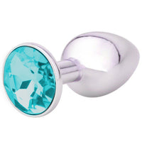 Elegant Gemmed Steel Plug