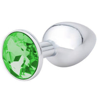 Elegant Gemmed Steel Plug