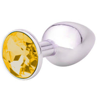 Elegant Gemmed Steel Plug