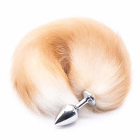 Orange Metal Fox Anal Tail 16"