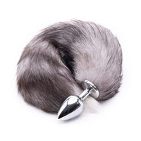 Gray Metal Cat Tail 16"