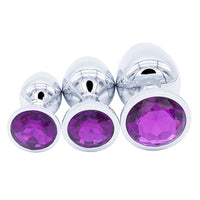 Exquisite Steel Jeweled Anal Set (3 Piece)