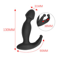 Waterproof Vibrating Silicone Prostate Plug