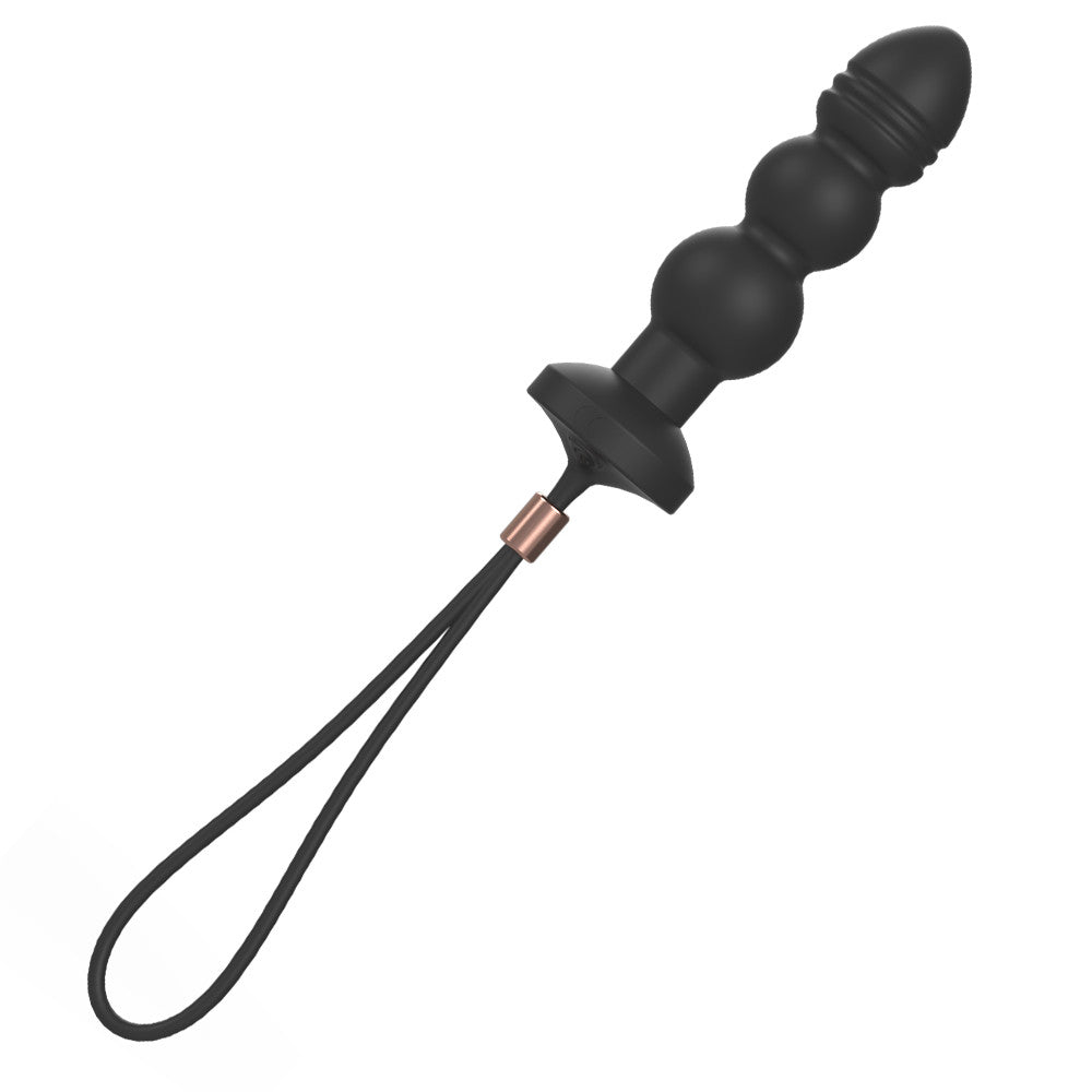 Silicone Vibrating Anal Beaded Plug