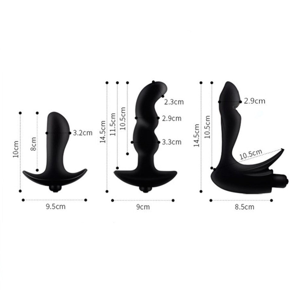 Multispeed Silicone Massaging P-Spot Anal Vibrator