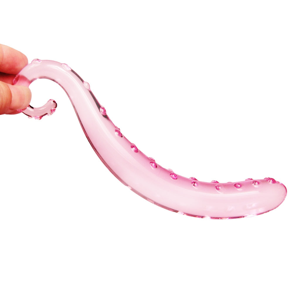 Elegant Anal Pink Glass Tentacle Dildo