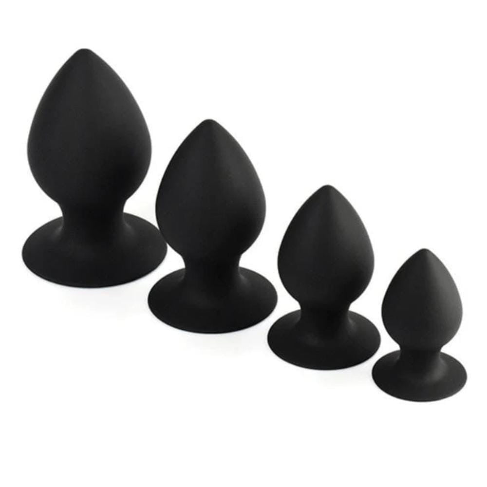 Sleek Black Silicone Anal Toy Plug
