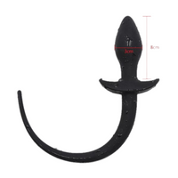 Curved Dog Anal Tail, 7"