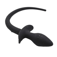 Curved Dog Anal Tail, 7"