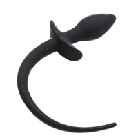 Curved Dog Anal Tail, 7"