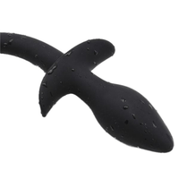 Curved Dog Anal Tail, 7"