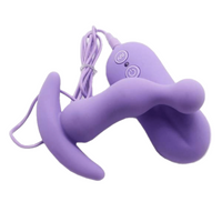 3.7" Vibrating Beginner Silicone Butt Plug