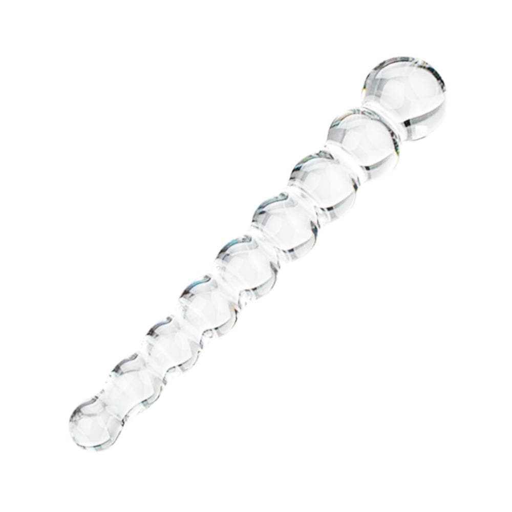 bumpy bubbles anal plug Soft Squeezable Glow in the Dark Silicone Beaded Bumpy Anal Butt Plug Small main image 0