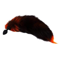 Black & Orange Wolf Tail 16"