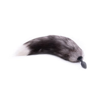 Gray Silicone Cat Tail 16"