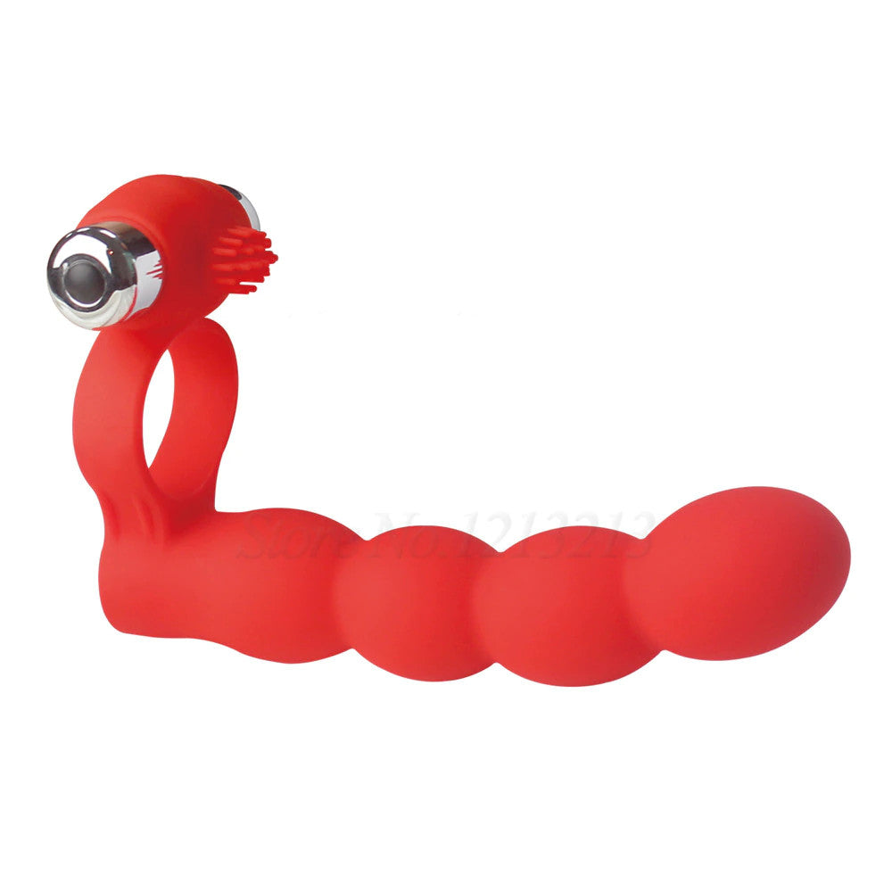 Double Penetration Anal Vibrating Plug