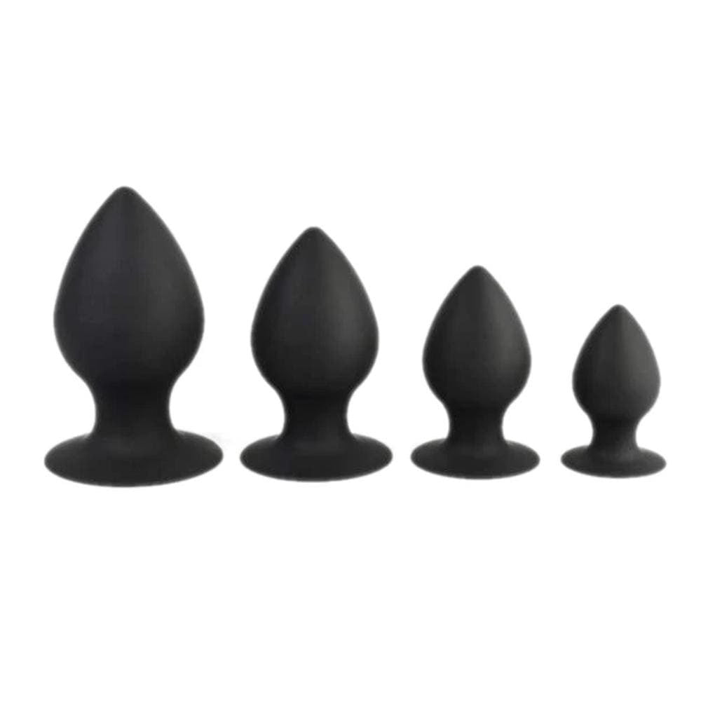 Sleek Black Silicone Anal Toy Plug