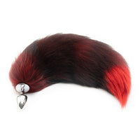 Red Anal Fox Tail 16"
