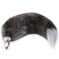 Metal Wolf Tail Butt Plug 18"