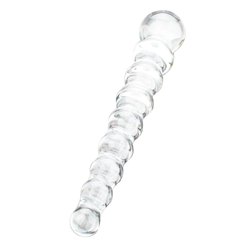 Slim Bumpy Glass Anal Dildo