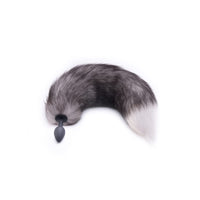 Gray Silicone Cat Tail 16"