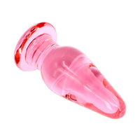 Crystal Pink Glass Plug