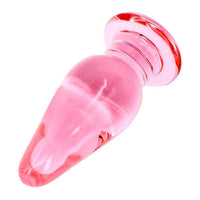 Crystal Pink Glass Plug