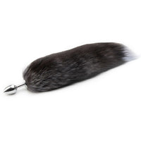 Grey Cat Tail Butt Plug 18"