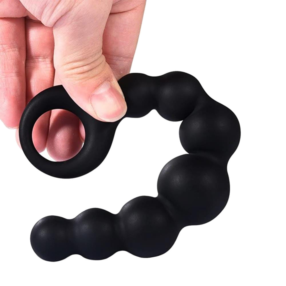 Curved Anal Toy String Plugs