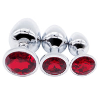 Exquisite Steel Jeweled Anal Set (3 Piece)
