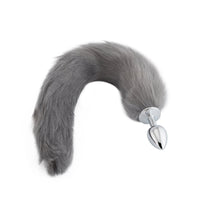 Grey Fox Metal Tail, 18"