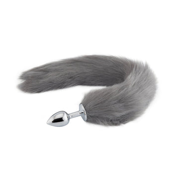 Grey Fox Metal Tail, 18"