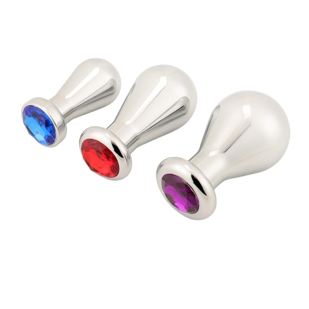Jeweled Bulb Anal Toy Set (3 Piece)