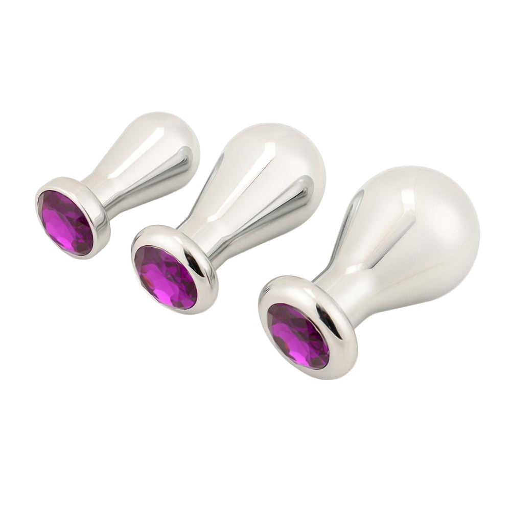 Jeweled Bulb Anal Toy Set (3 Piece)