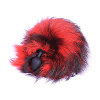 Red Anal Fox Tail 16"