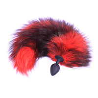 Red Anal Fox Tail 16"