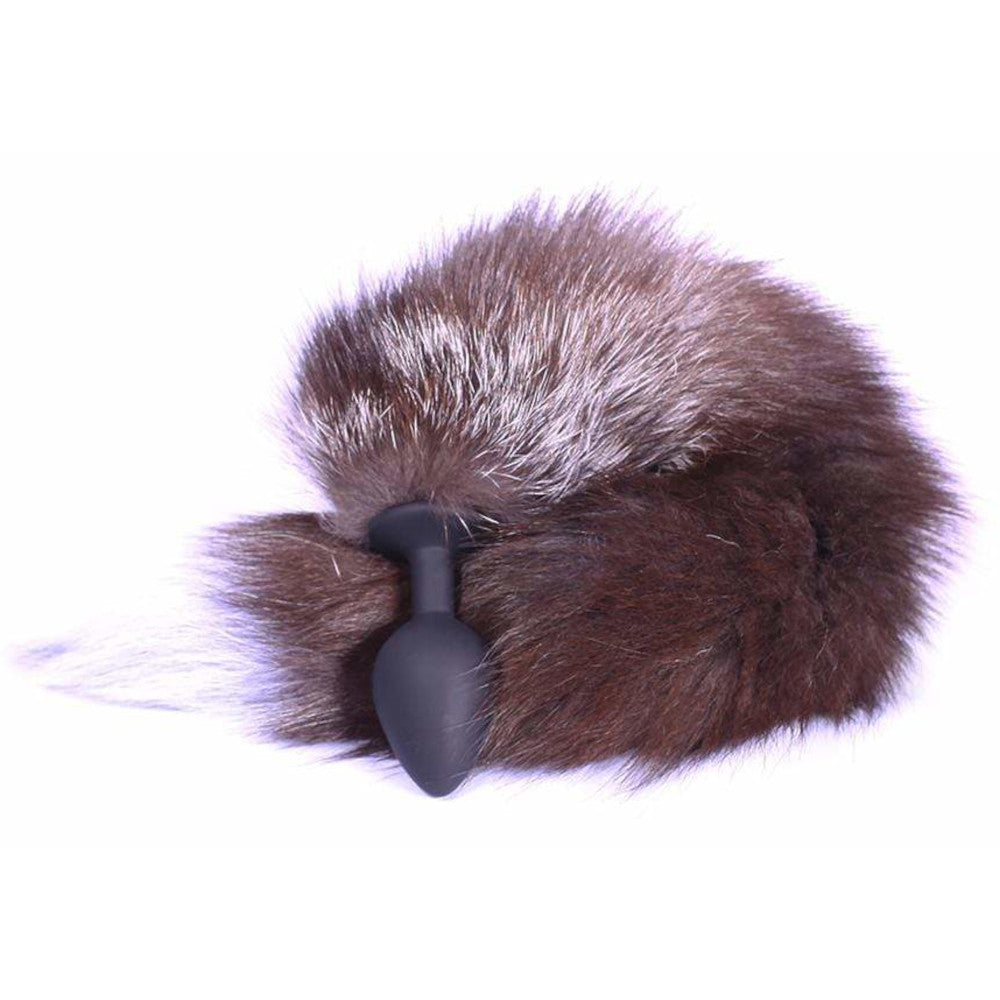 Wolf Anal Toy Silicone Tail 18"