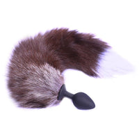 Grey Cat Tail Butt Plug 18"