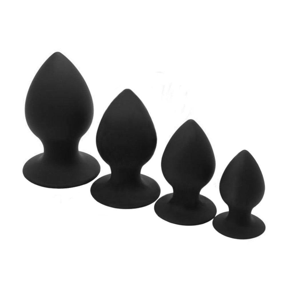 Sleek Black Silicone Anal Toy Plug