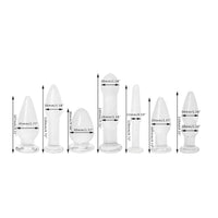7 styles Crystal Glass Stimulator Sex Toy Anal