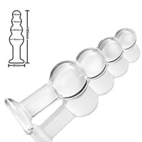 Large Glass Anal Beaded Toy