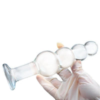 Large Glass Anal Beaded Toy