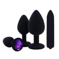 Silicone Amethyst Plug Set (3 Piece)