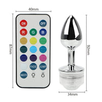 LED RGB Anal Remote Plug