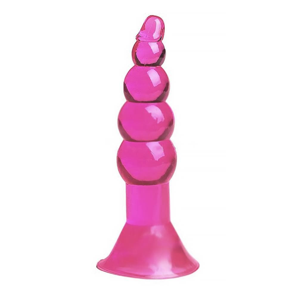Jelly Anal Silicone Beaded Plug