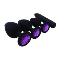 Silicone Amethyst Plug Set (3 Piece)