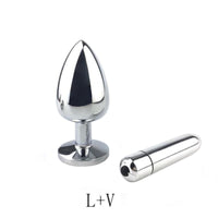 Cute Pink Princess Plug With Vibrator