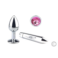 Cute Pink Princess Plug With Vibrator
