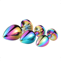 Shining Neochrome Anal Plugs (3 Piece)